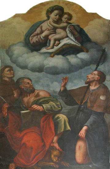 6. Il B. Paolo tra la Madonna, S. Marco e S. Rocco